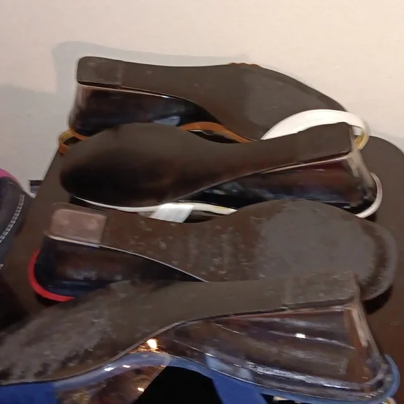 4 pairs of ECLUSIVELY NORMAN KAPLAN Las Vegas wedges - Picture 7 of 8